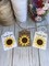 Sunflower Thank You Gift Tag - Sunflower Party Favor Tags - Customize Tag Color product 1